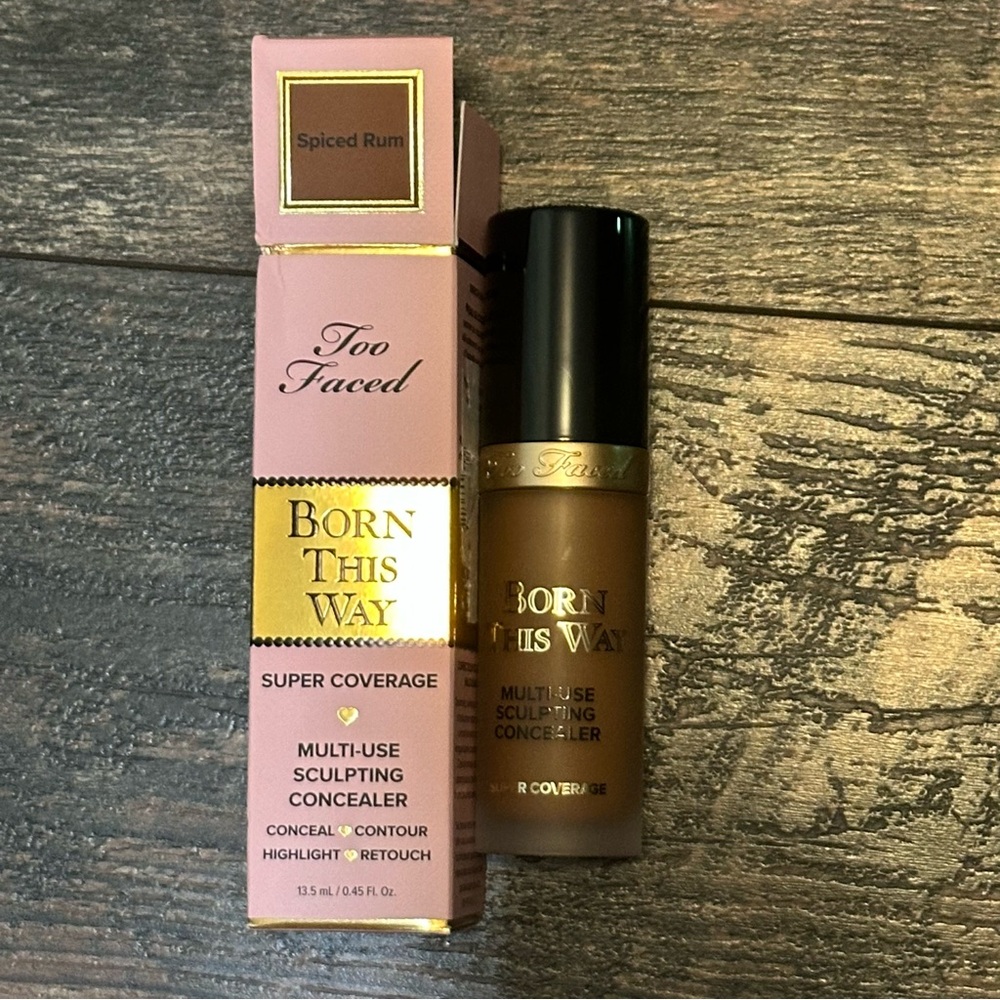 Too Faced Born This Way Spiced Rum super coverage concealer BNIB BNWT full size - Picture 3 of 12